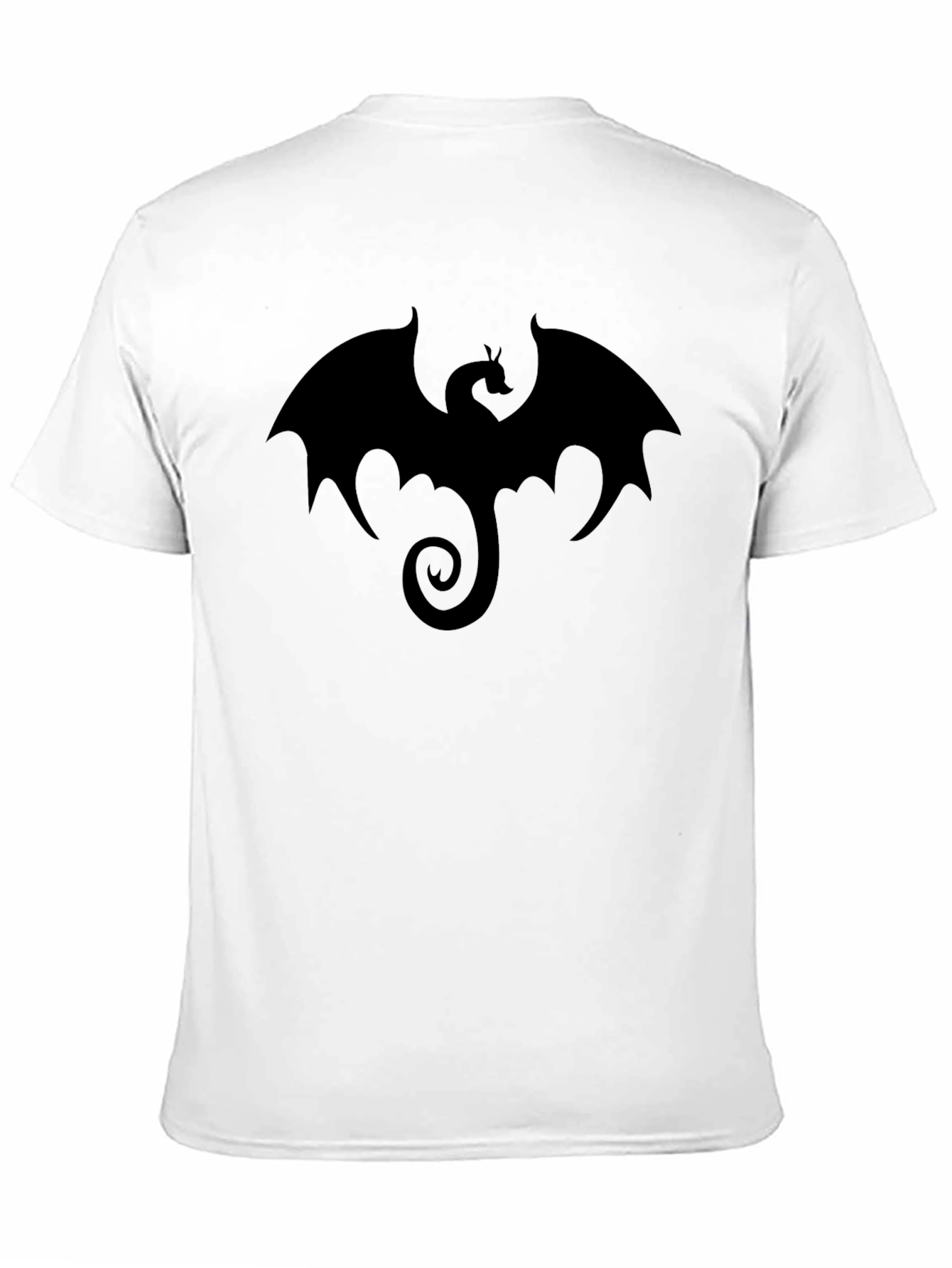 Mens Black Dragon Graphic T-Shirt