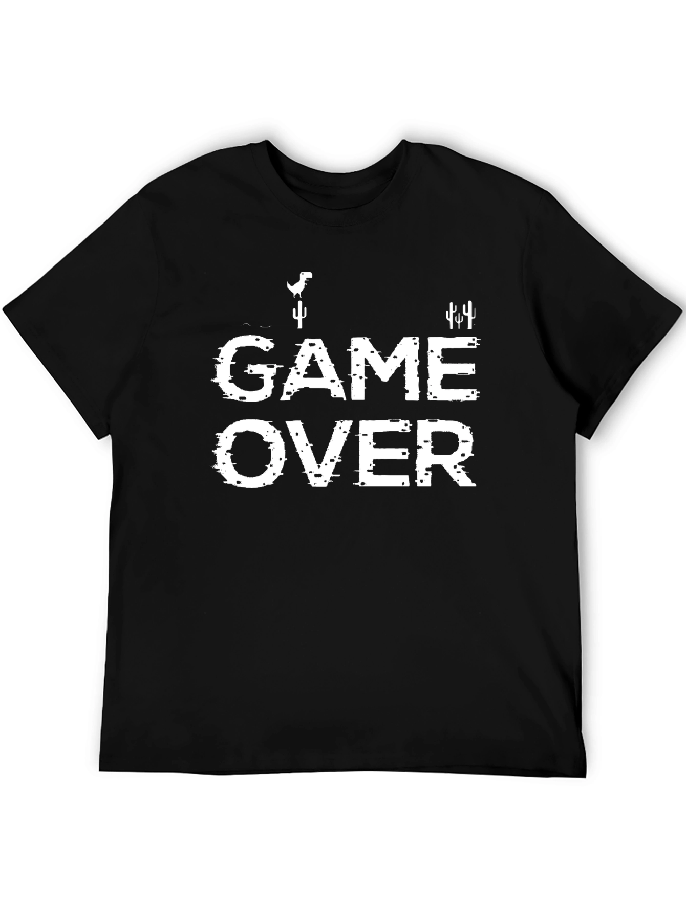 Game Over Tee - Glitchy Retro Gaming Shirt