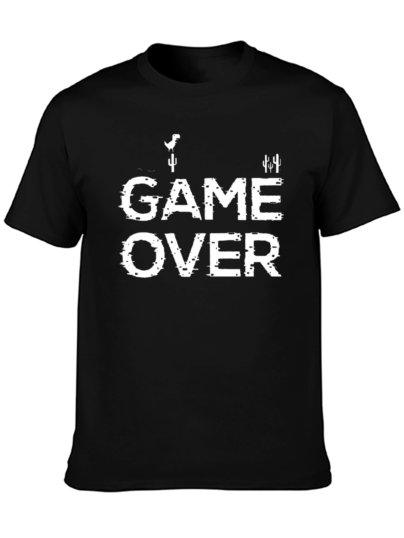 Game Over Tee - Glitchy Retro Gaming Shirt