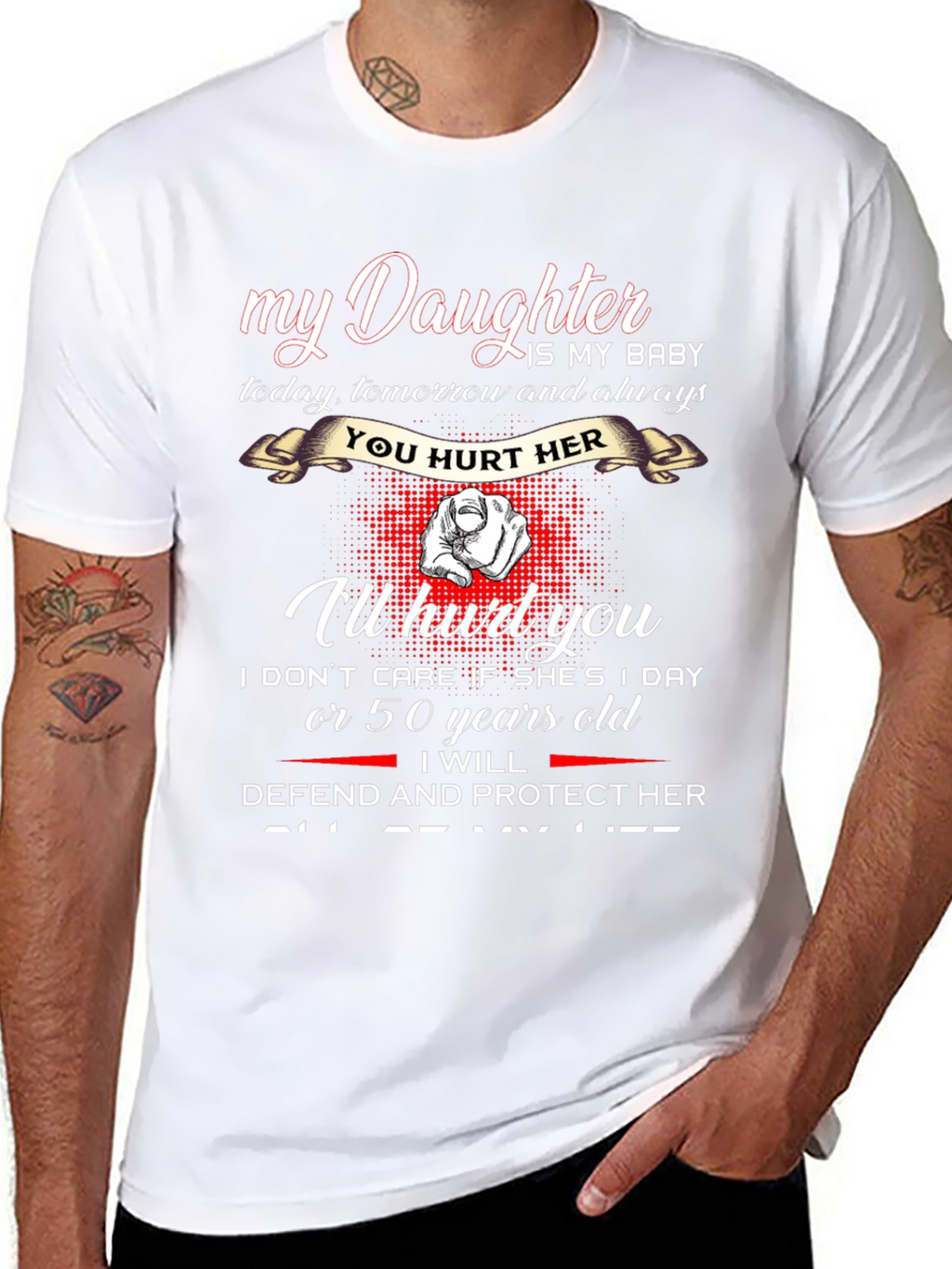 My Daughter T-Shirt - Protective Dad Graphic Tee