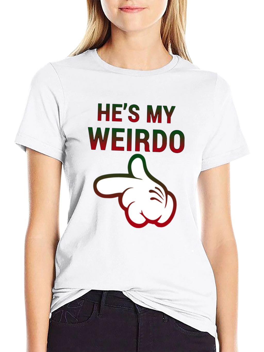 Hes My Weirdo Funny Graphic T-Shirt