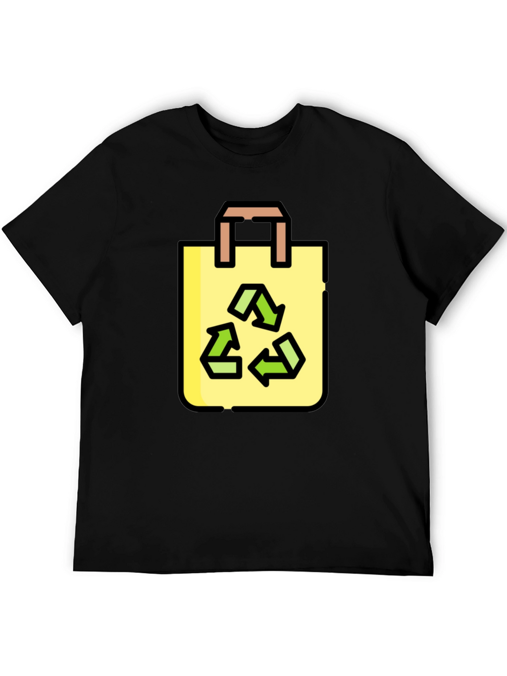 Eco-Friendly Recycle Bag Graphic T-Shirt