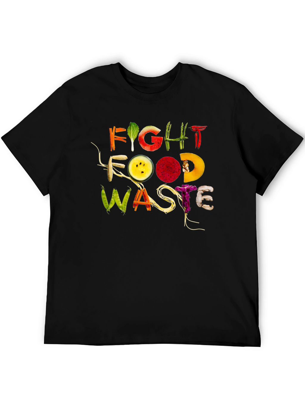 Fight Food Waste Graphic Tee - Eco-Friendly Fashion