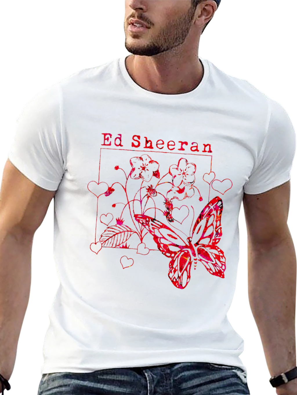 Ed Sheeran Butterfly Graphic Tee