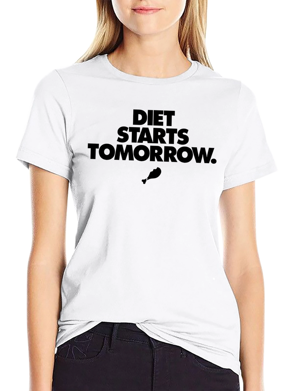 Diet Starts Tomorrow Graphic T-Shirt