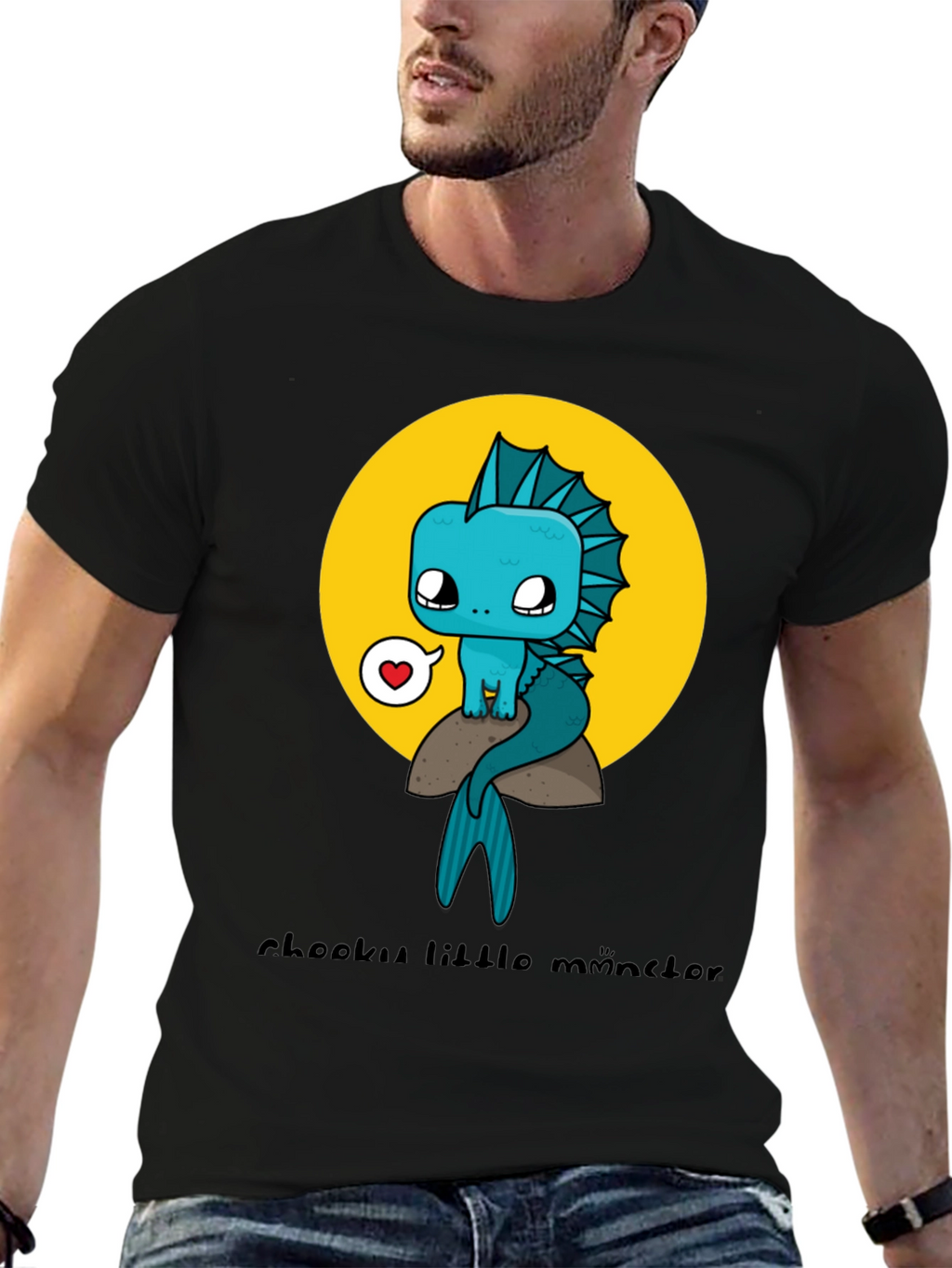 Cute Cartoon Monster Graphic Tee