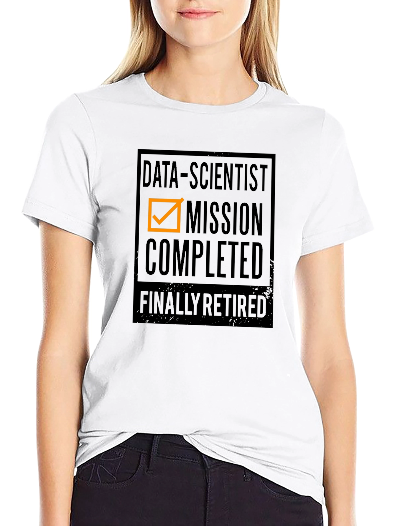 Data Scientist Mission Completed Retired Black T-Shirt