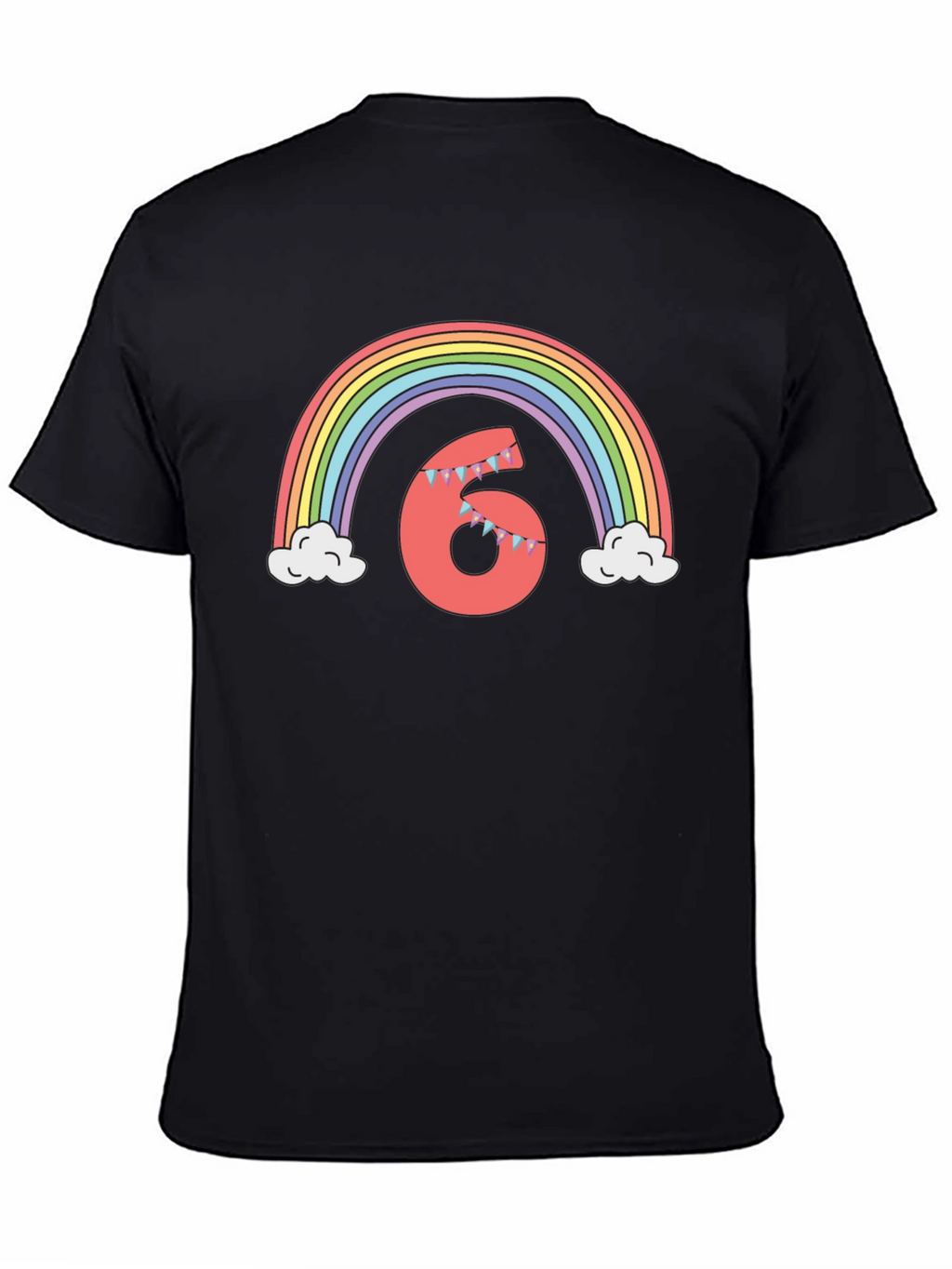 Birthday Rainbow Number 6 T-Shirt