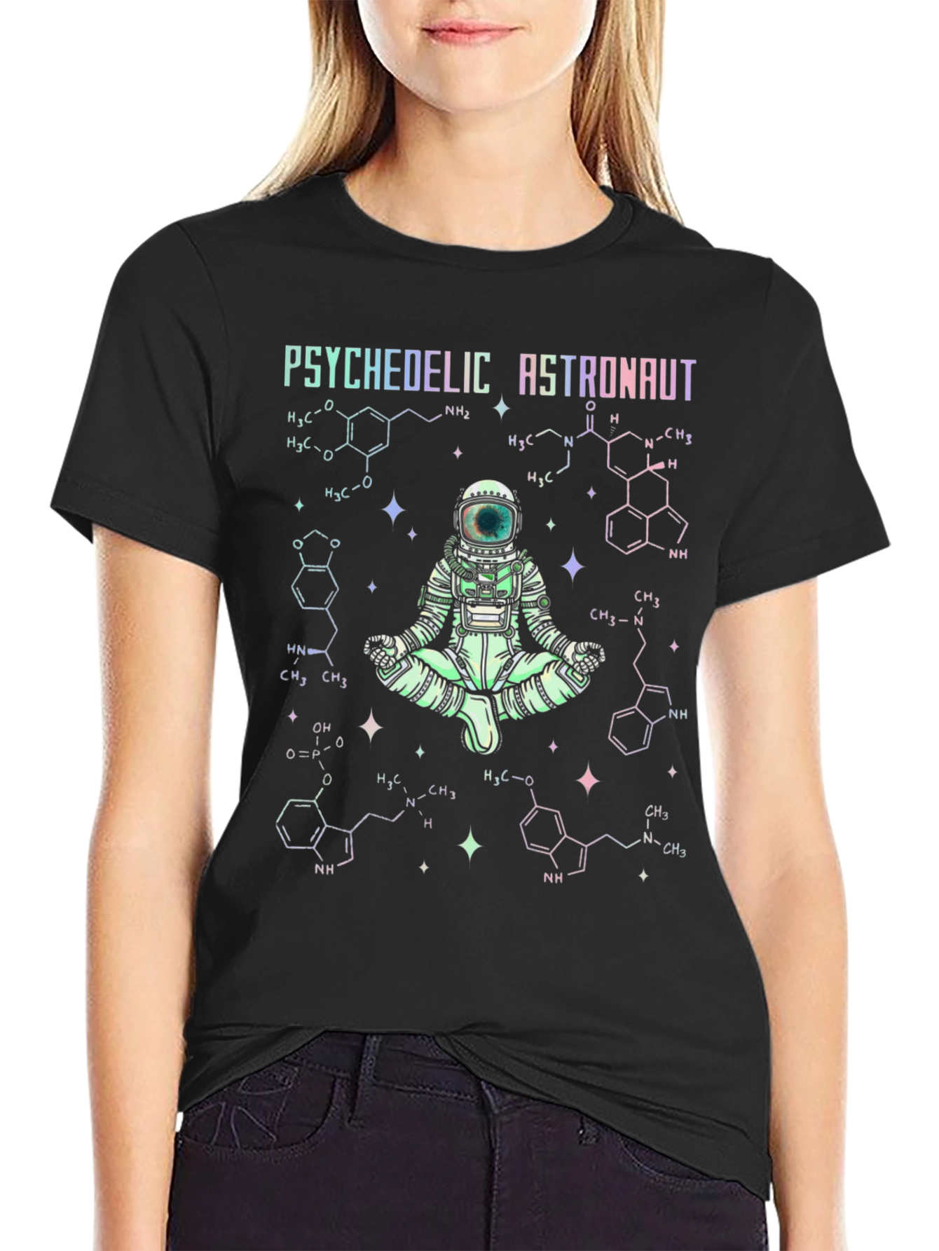Psychedelic Astronaut Graphic T-Shirt