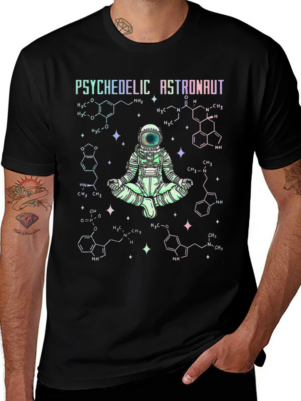 Psychedelic Astronaut Graphic T-Shirt