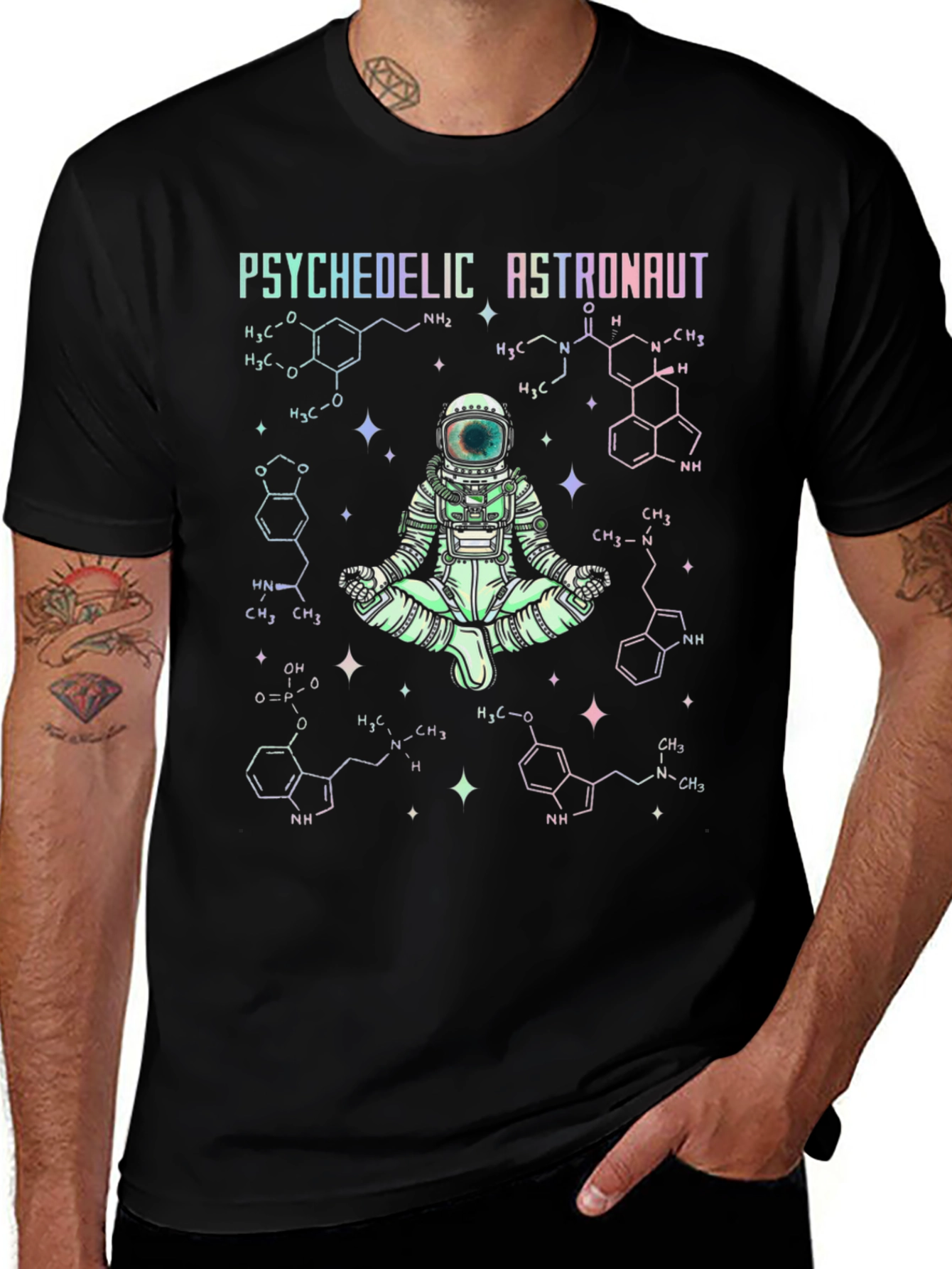 Psychedelic Astronaut Graphic T-Shirt