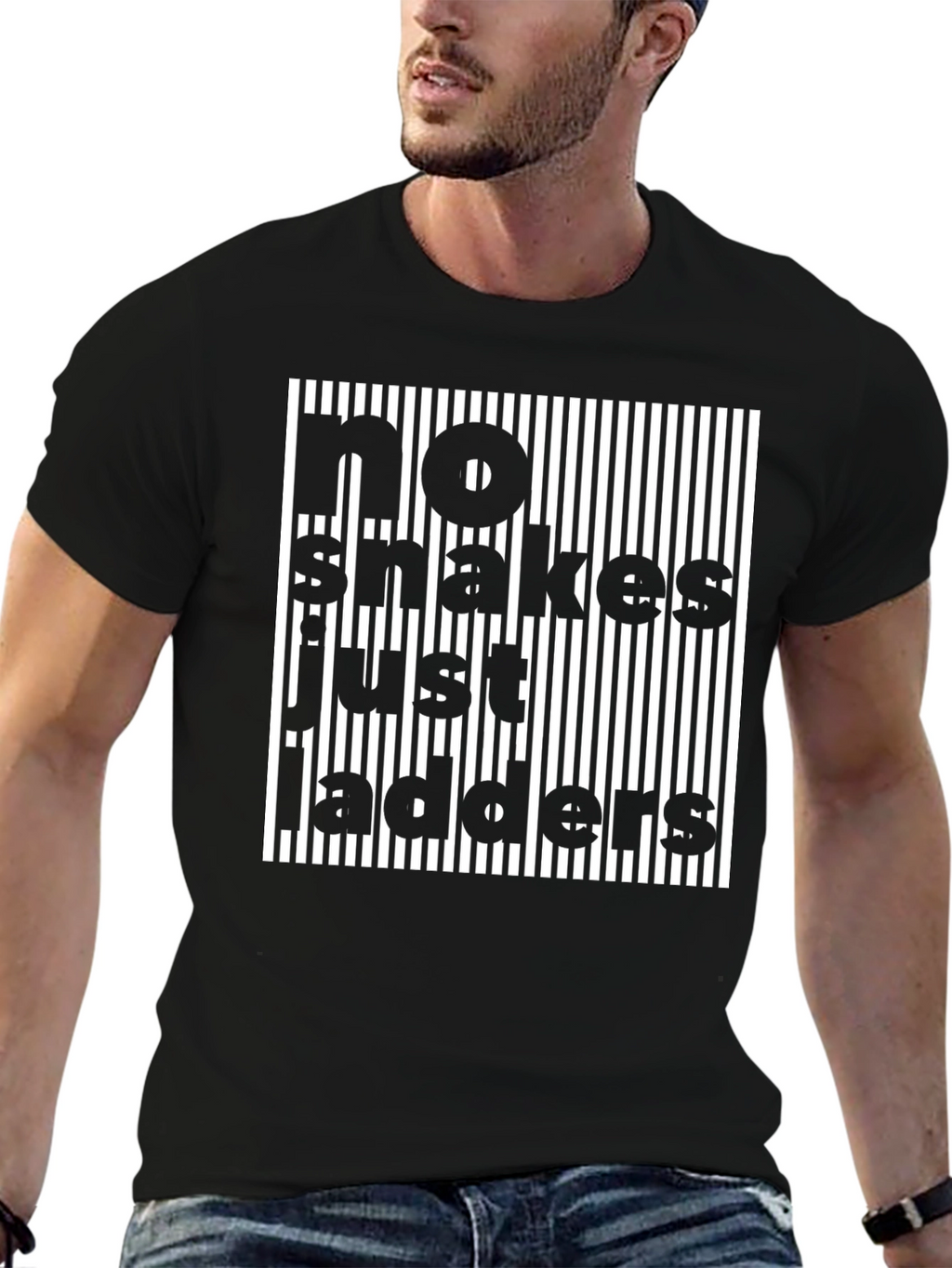 No Snakes Just Ladders Novelty T-Shirt