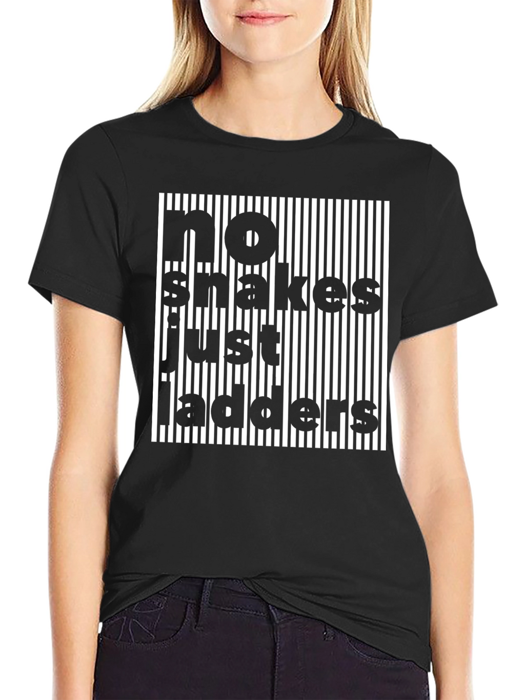 No Snakes Just Ladders Novelty T-Shirt