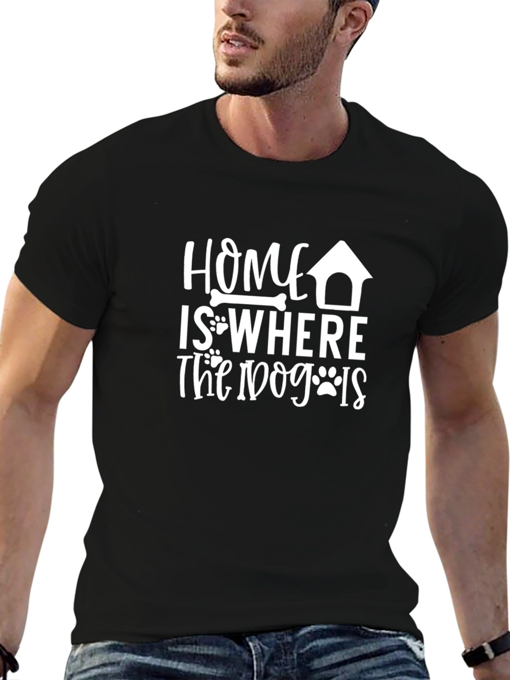 Dog Lover T-Shirt: Home is Where the Dog Is