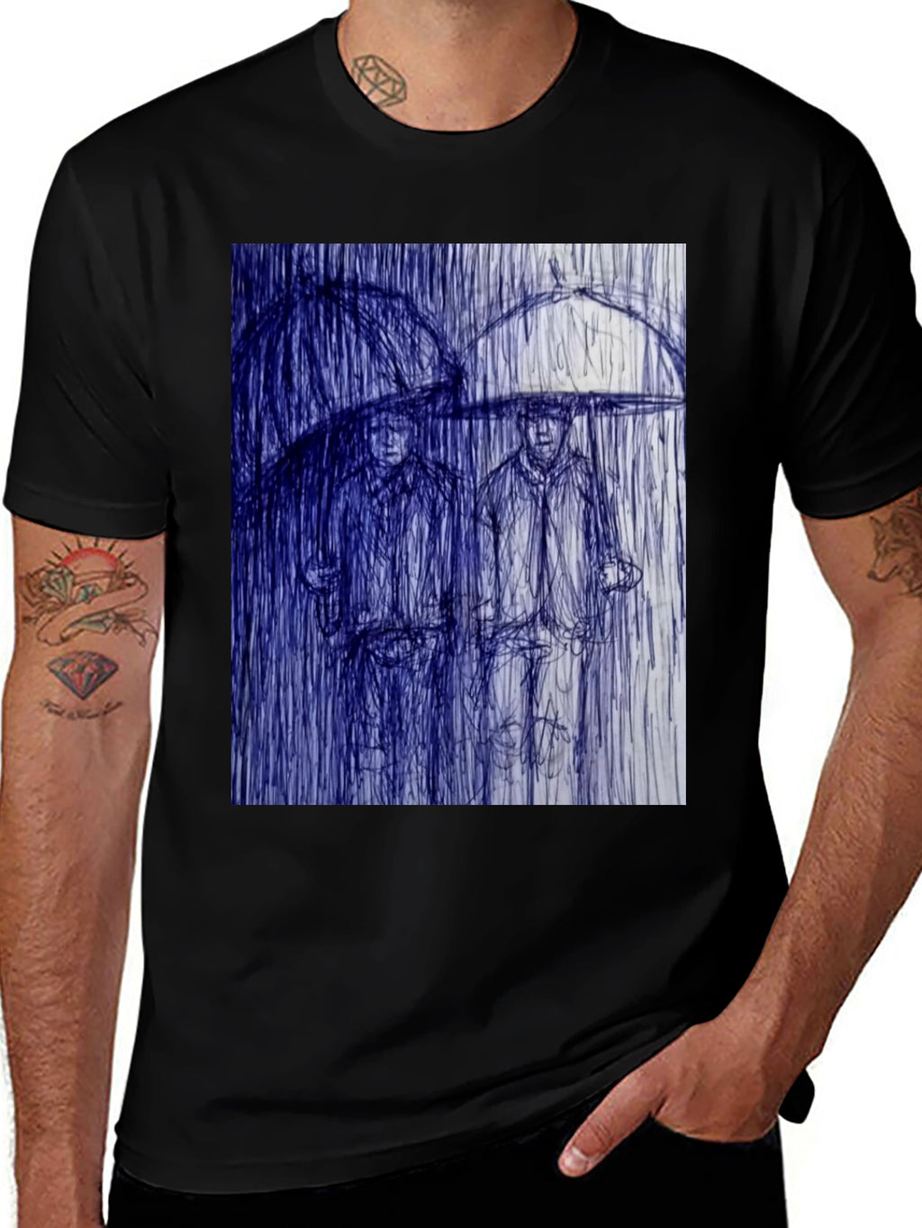Rainy Day Sketch Graphic Tee