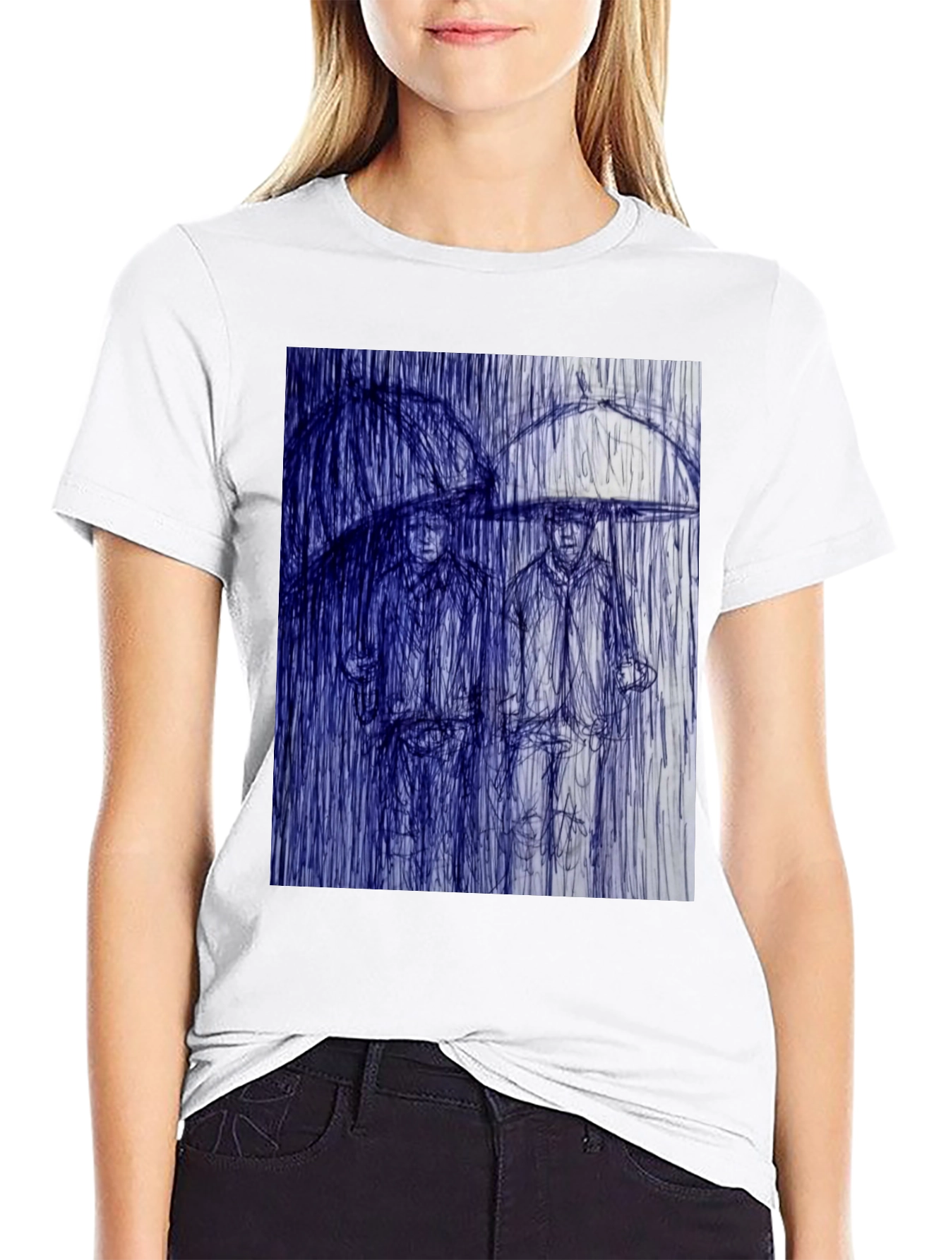 Rainy Day Sketch Graphic Tee