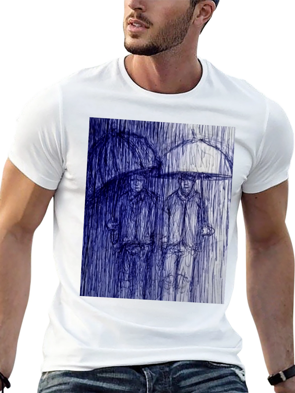 Rainy Day Sketch Graphic Tee