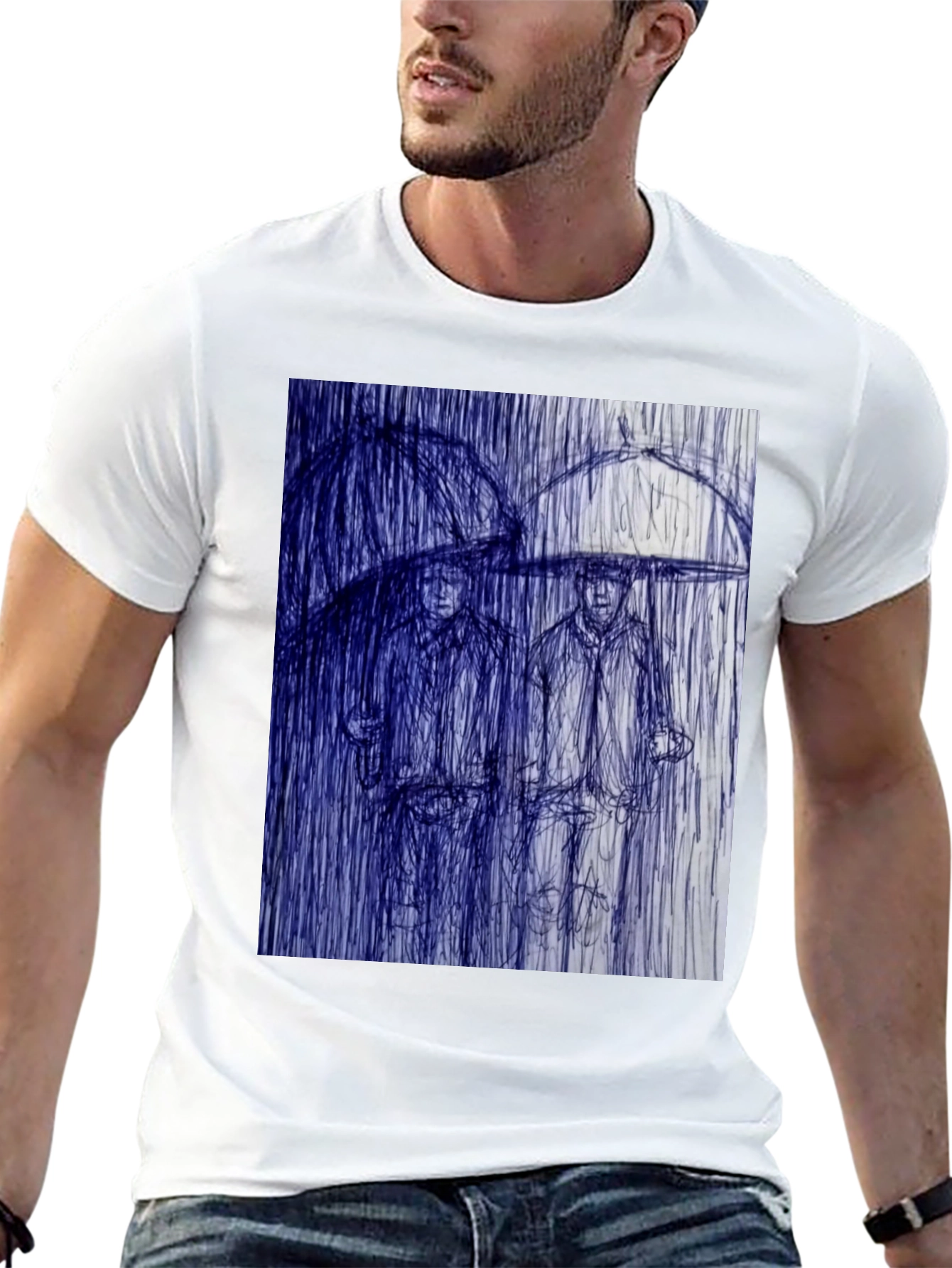Rainy Day Sketch Graphic Tee