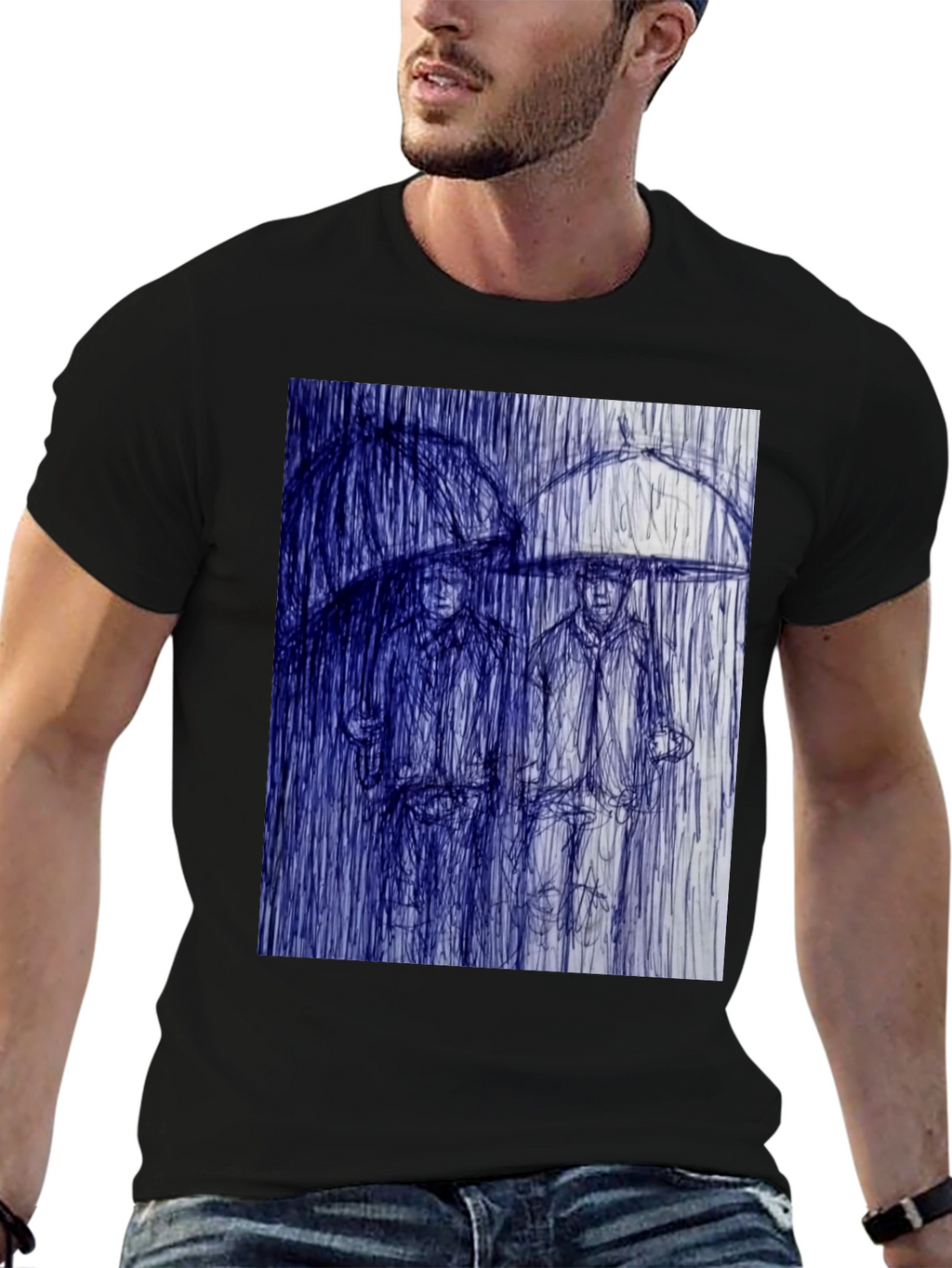 Rainy Day Sketch Graphic Tee