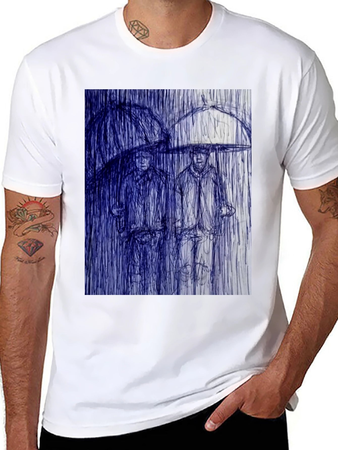 Rainy Day Sketch Graphic Tee