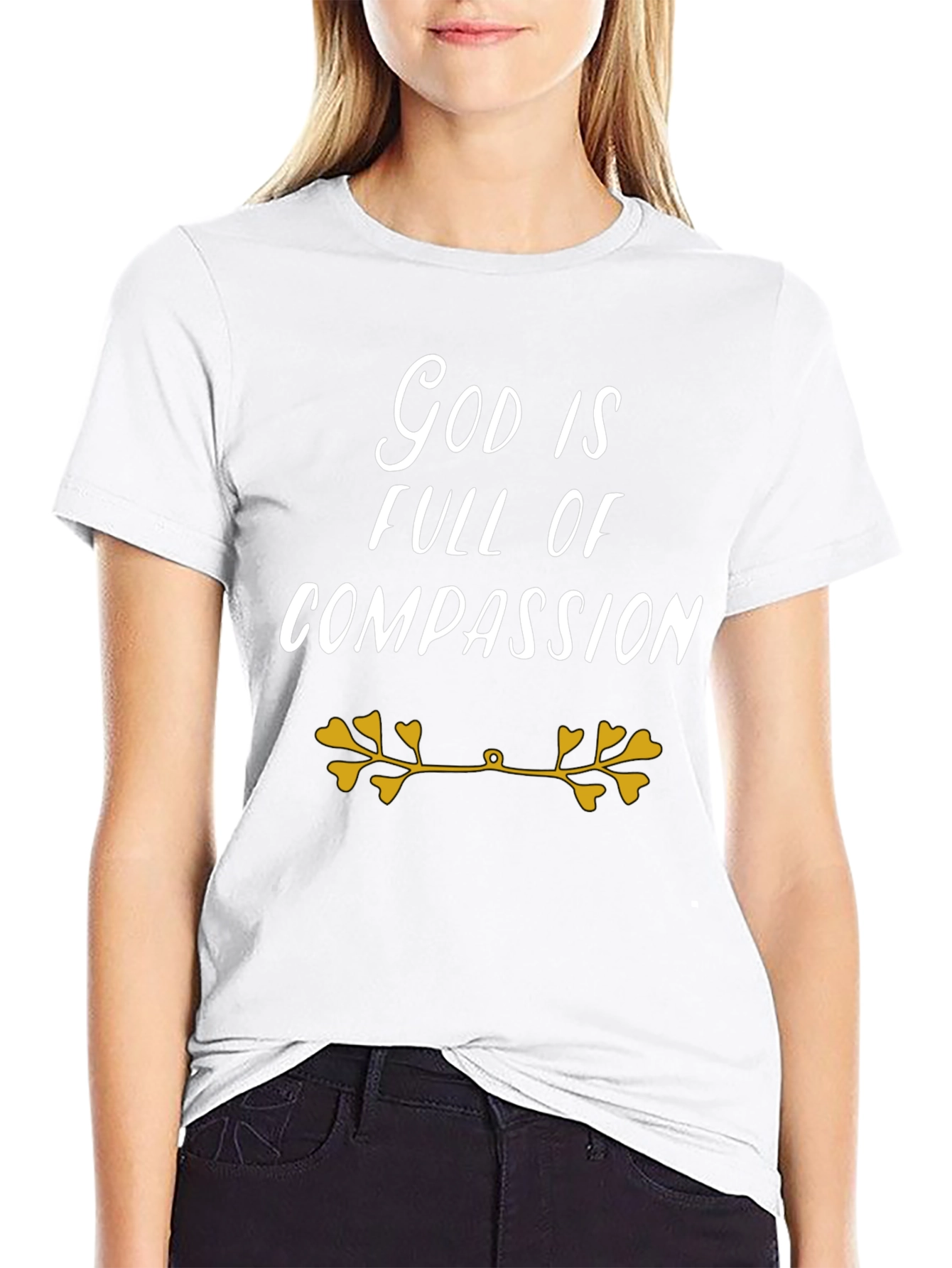 God Is Full Of Compassion Black T-Shirt