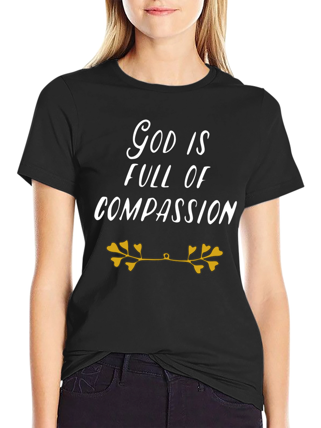 God Is Full Of Compassion Black T-Shirt
