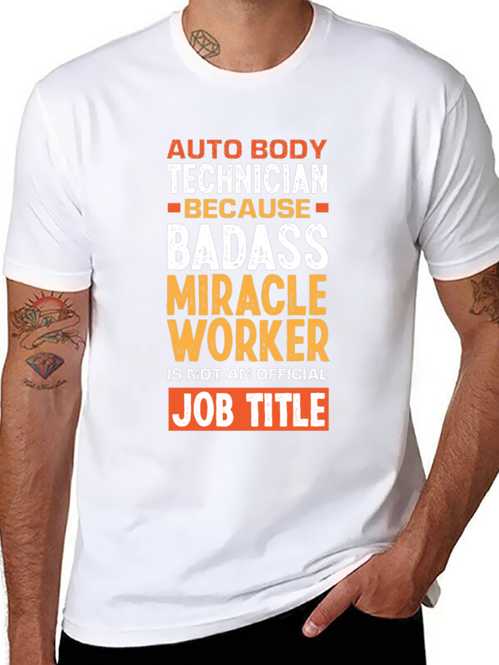 Auto Body Technician Badass Graphic T-Shirt