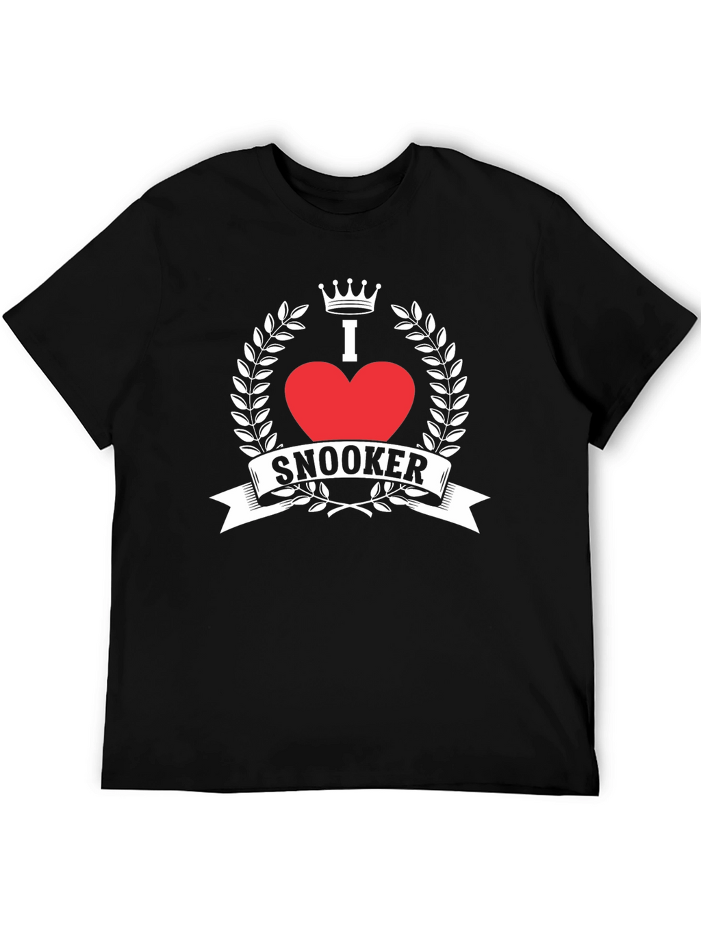 I Love Snooker Graphic Tee - Black