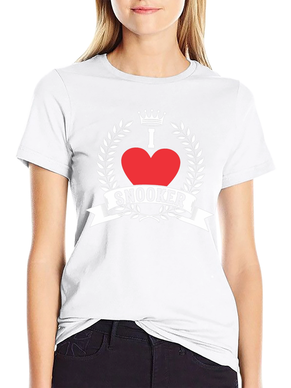 I Love Snooker Graphic Tee - Black