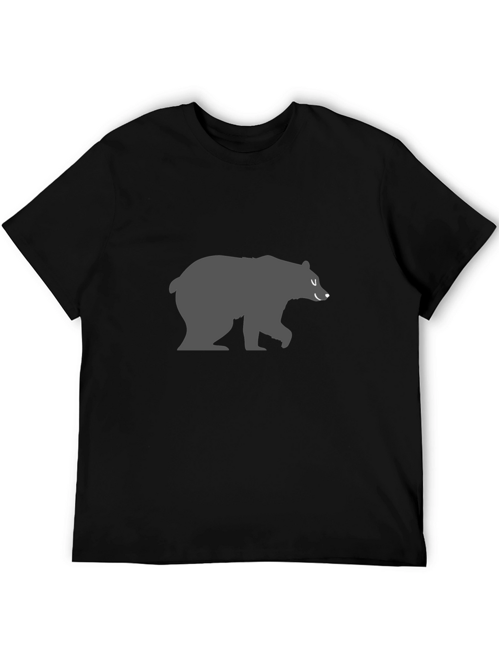 Mens Black Bear Graphic T-Shirt