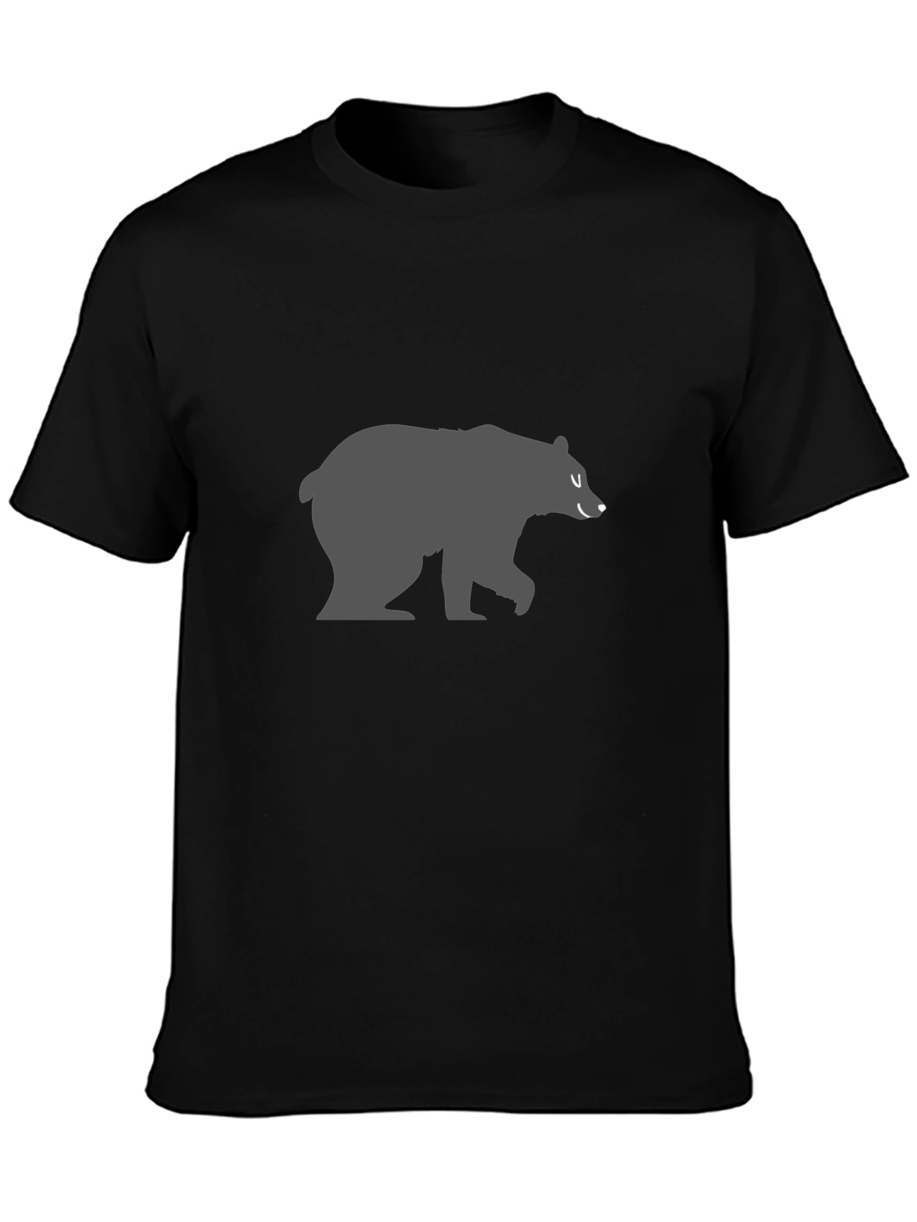 Mens Black Bear Graphic T-Shirt