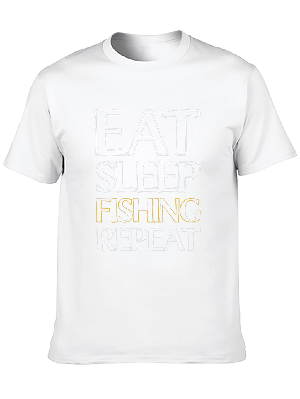 Eat Sleep Fishing Repeat Mens Black T-Shirt