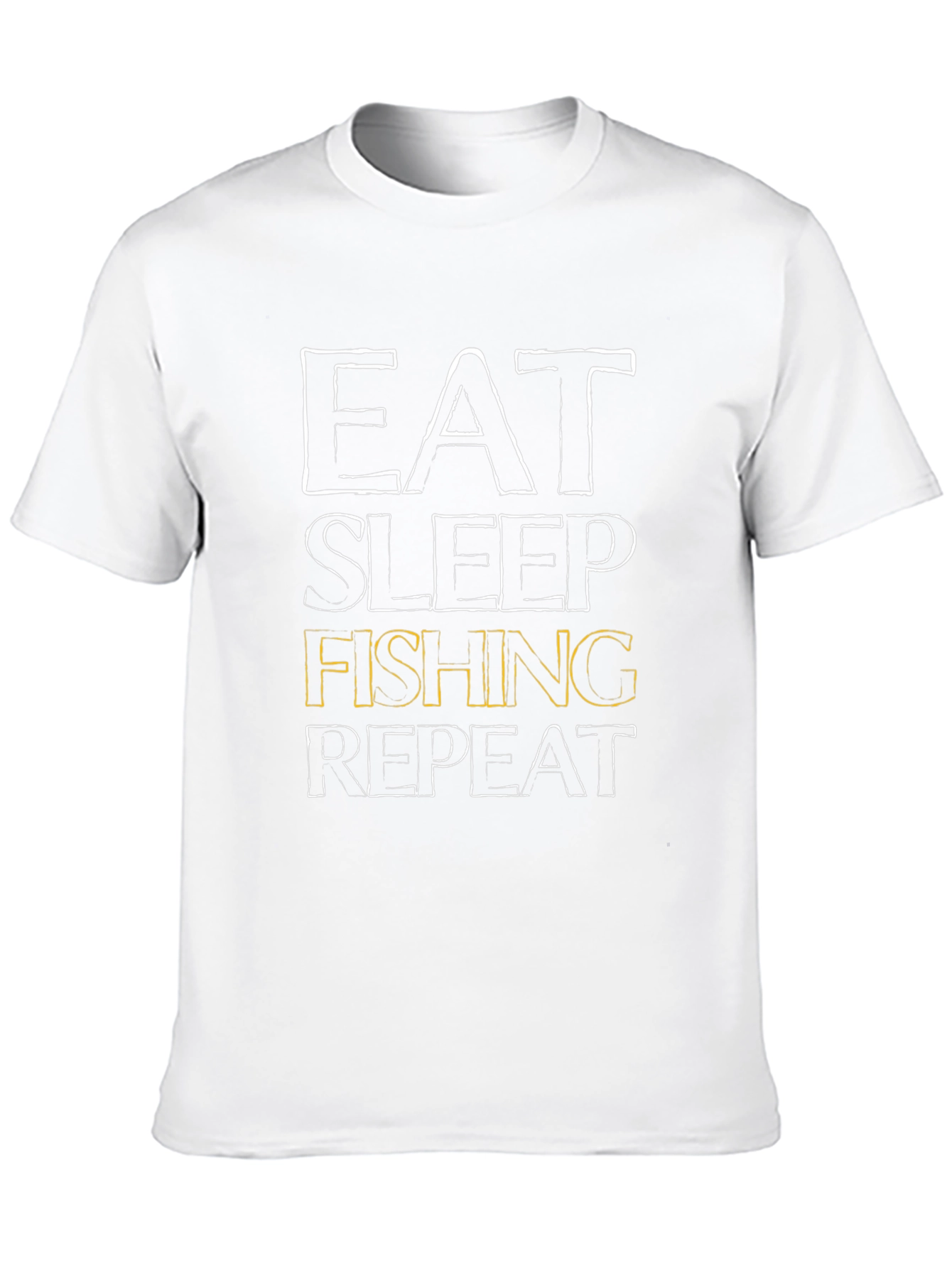 Eat Sleep Fishing Repeat Mens Black T-Shirt