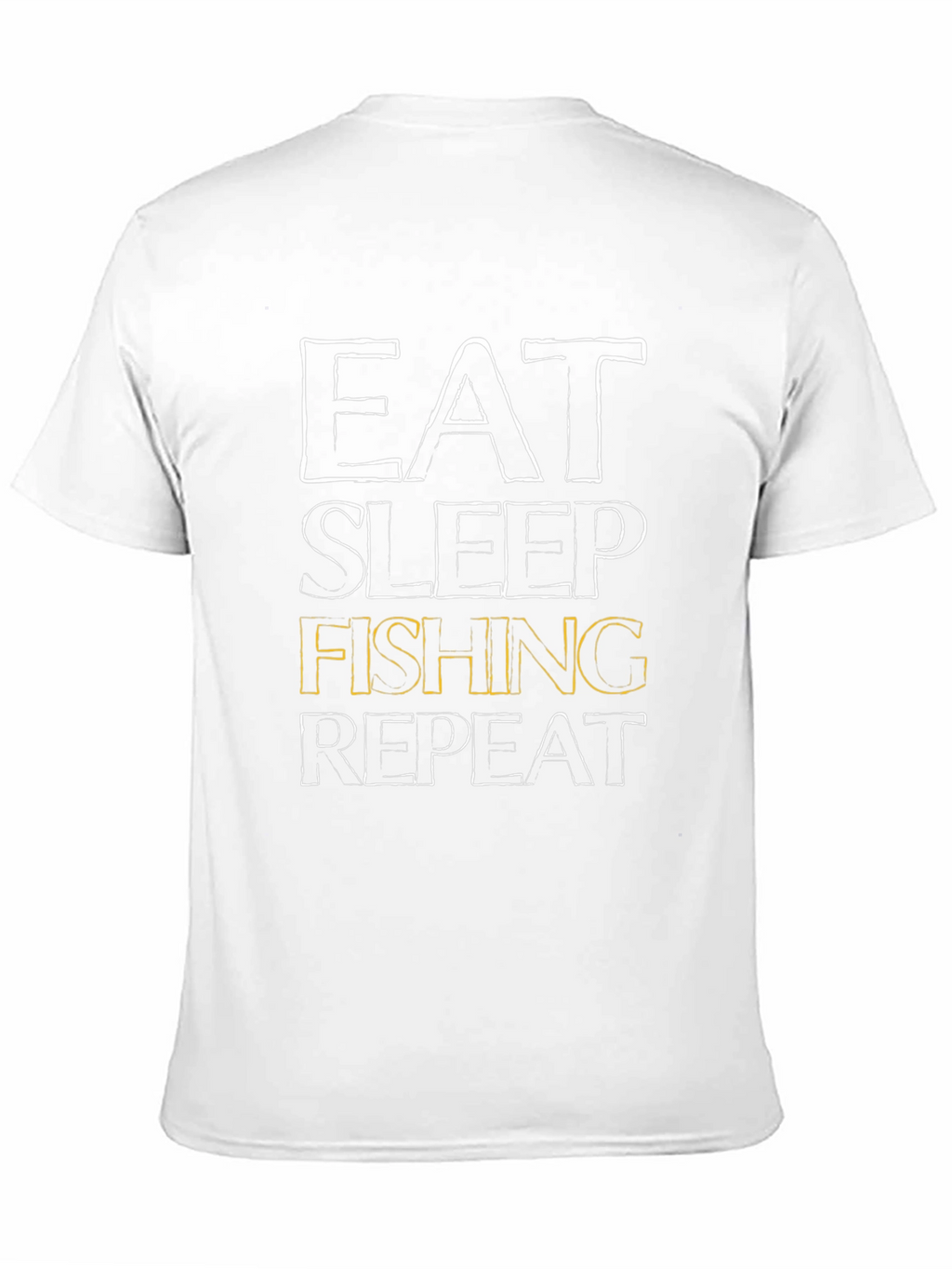 Eat Sleep Fishing Repeat Mens Black T-Shirt