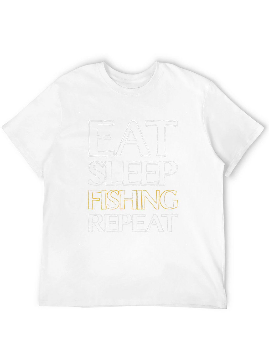 Eat Sleep Fishing Repeat Mens Black T-Shirt