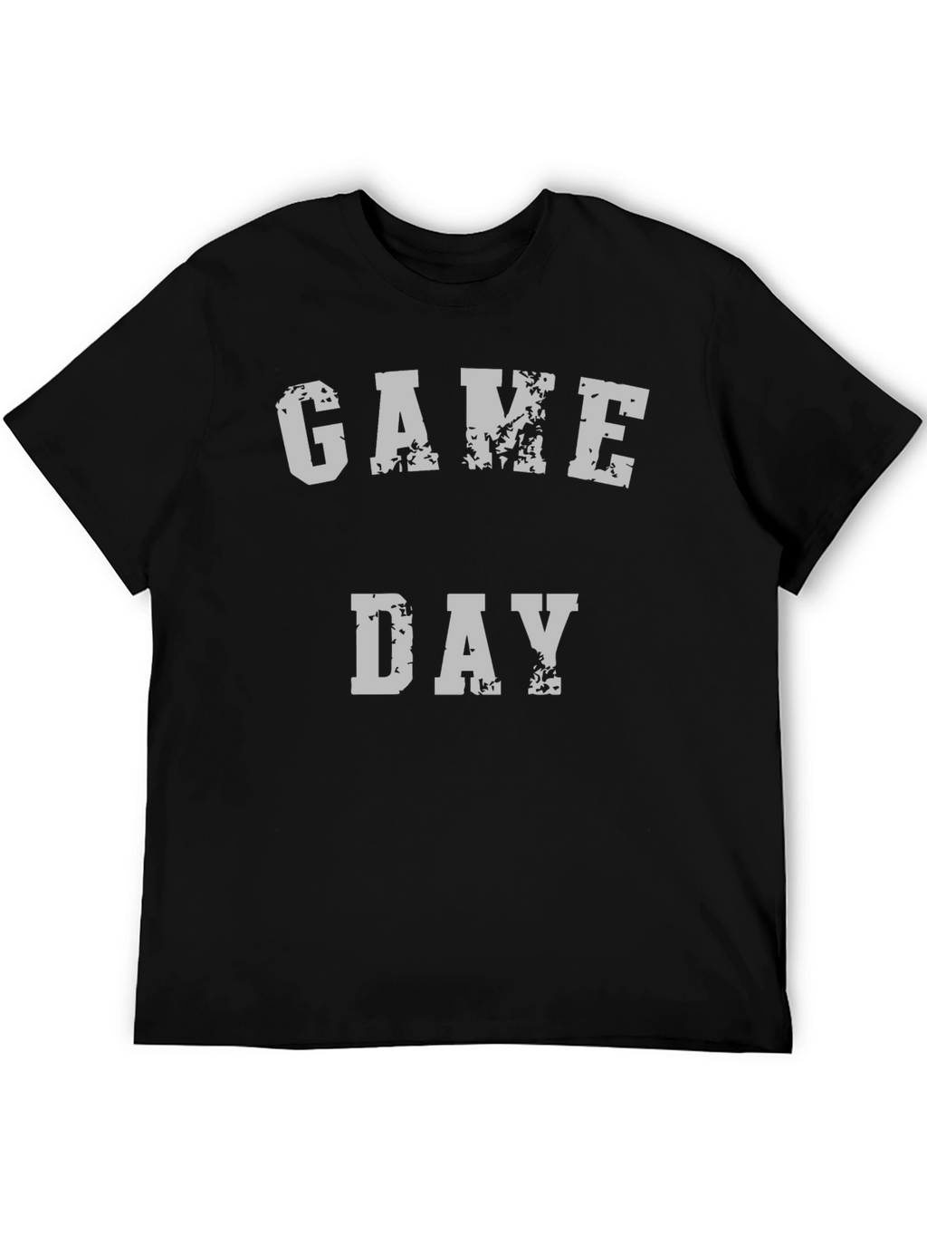 Game Day Graphic Tee - Black Cotton T-Shirt