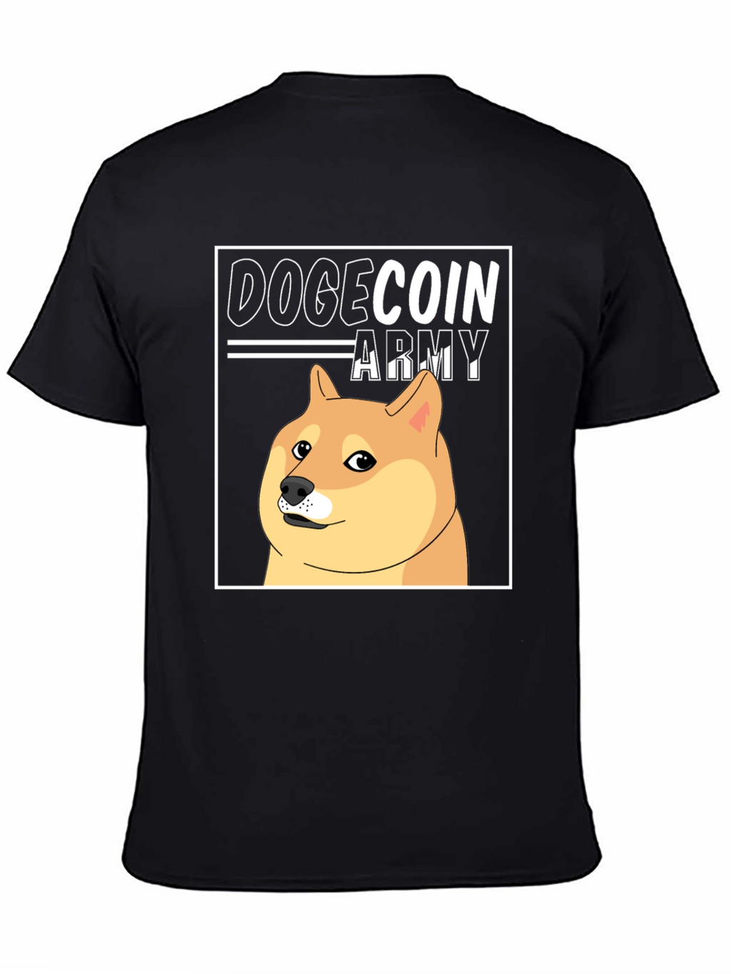 Dogecoin Army Black T-Shirt