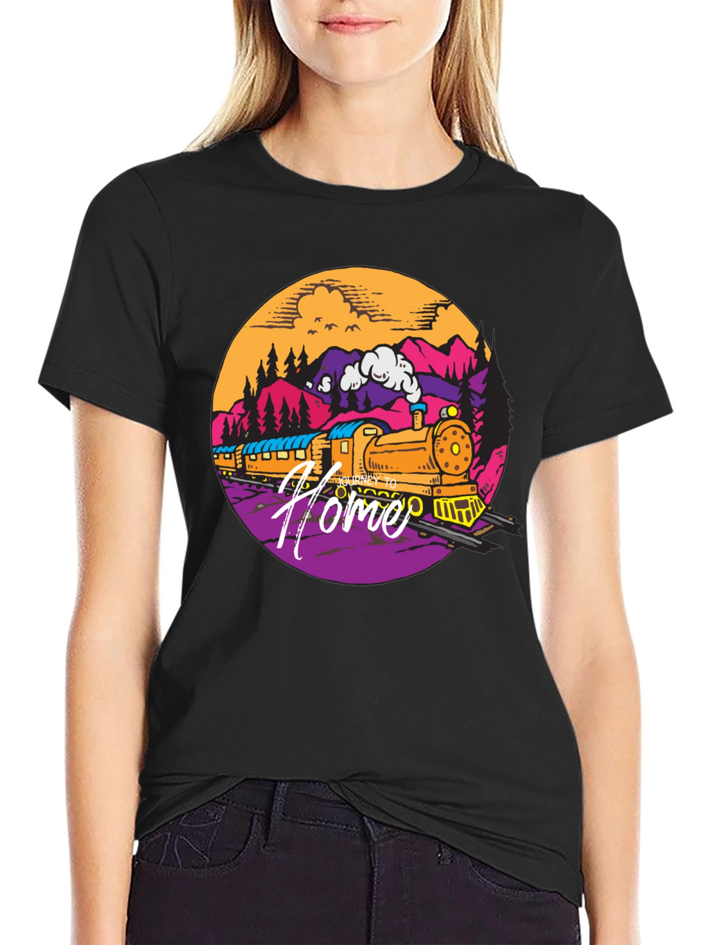 Homebound Train Graphic T-Shirt