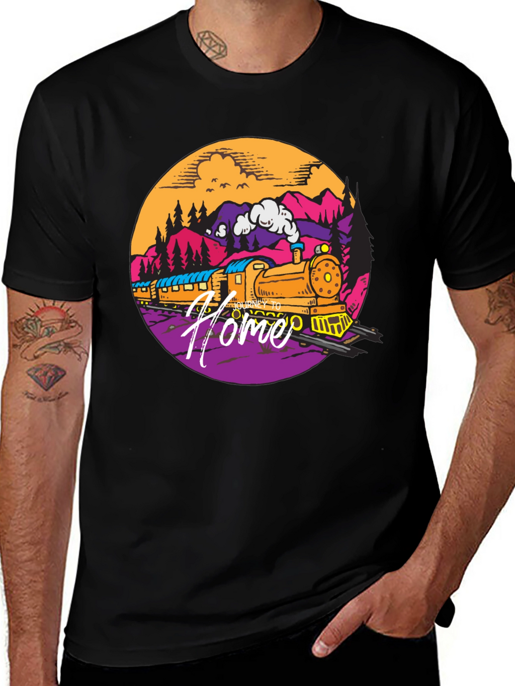 Homebound Train Graphic T-Shirt