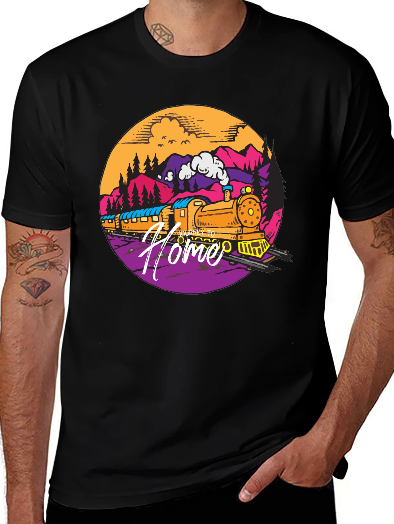 Homebound Train Graphic T-Shirt