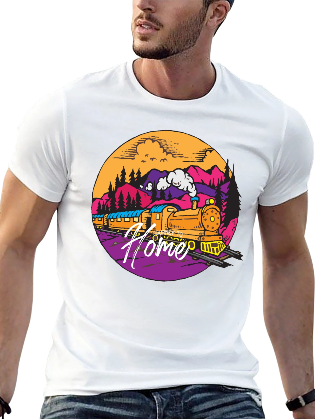Homebound Train Graphic T-Shirt