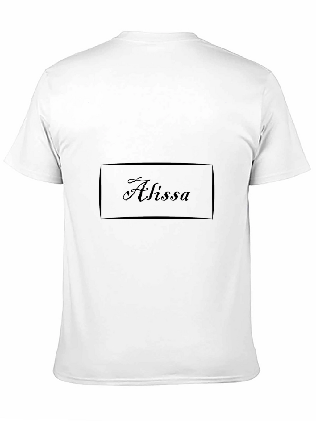 Alissa Custom Name Black T-Shirt