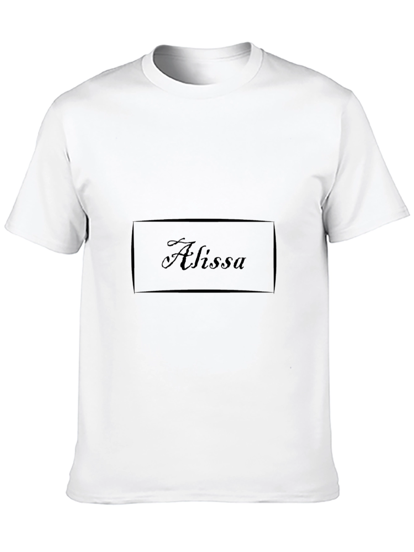 Alissa Custom Name Black T-Shirt