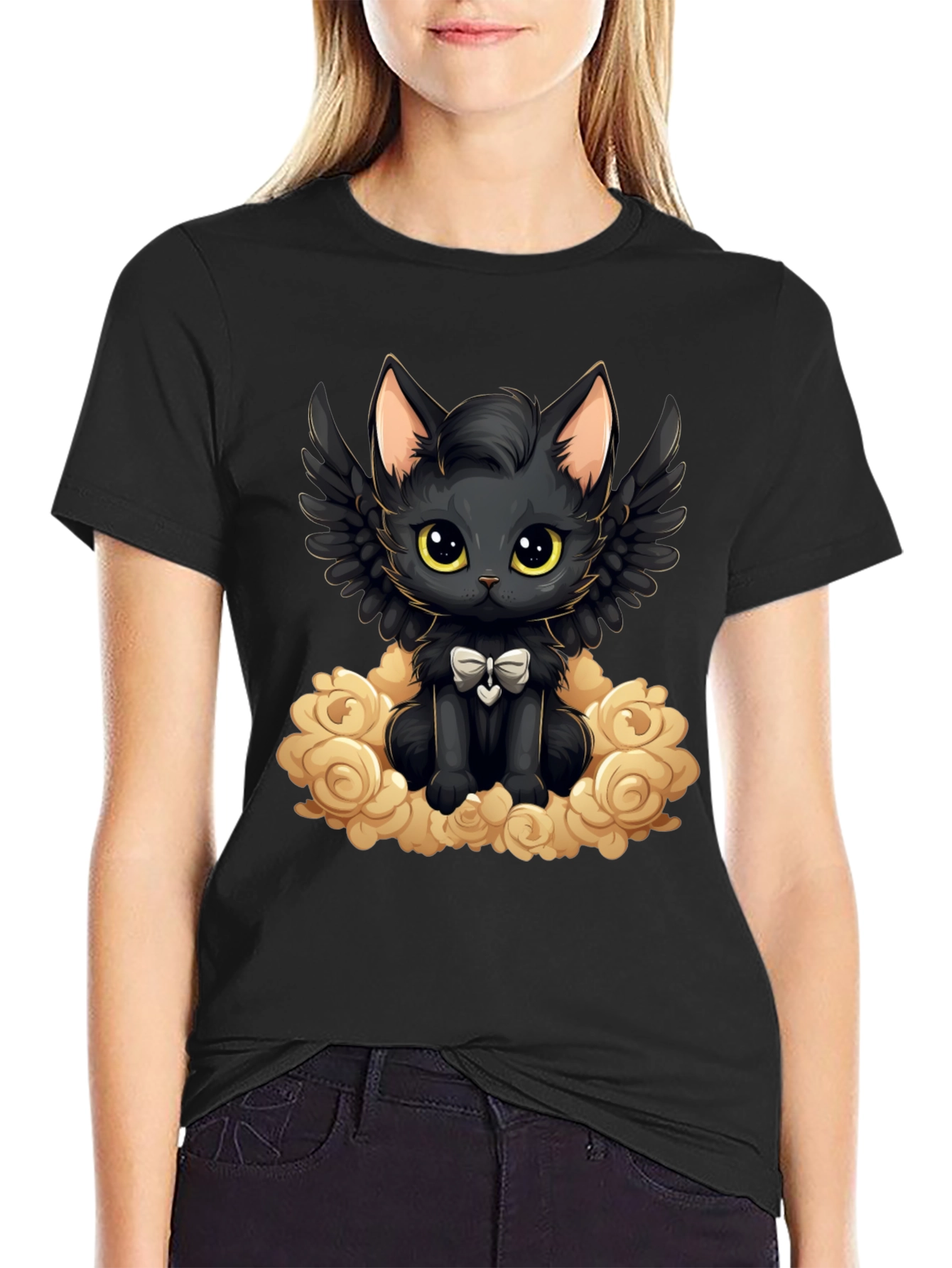 Cute Angel Cat T-Shirt