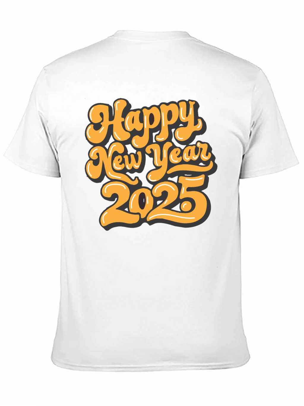 Happy New Year 2025 Black T-Shirt