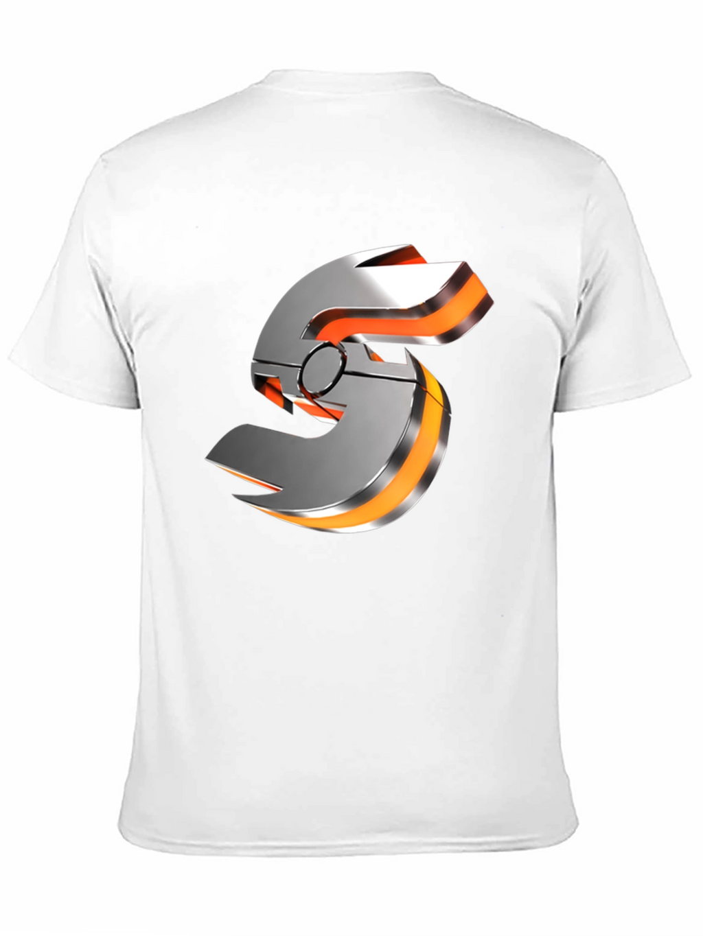 Futuristic Graphic T-Shirt - Metallic S Logo