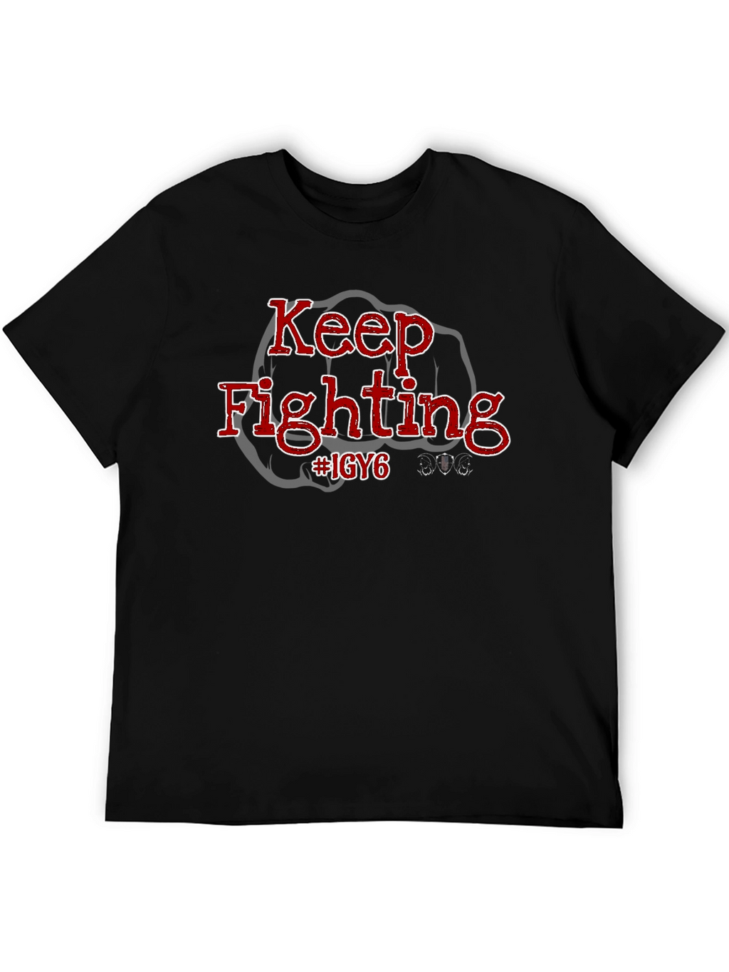 Keep Fighting IGY6 Black T-Shirt