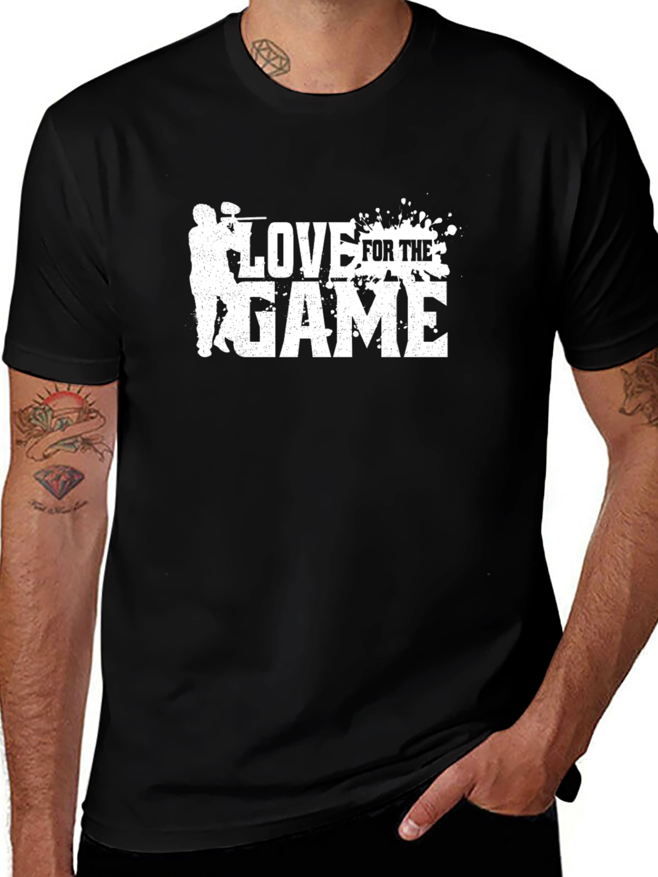 Love For The Game Paintball Graphic T-Shirt