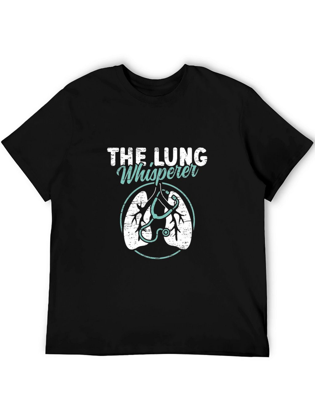 The Lung Whisperer Graphic T-Shirt - Black Cotton Tee