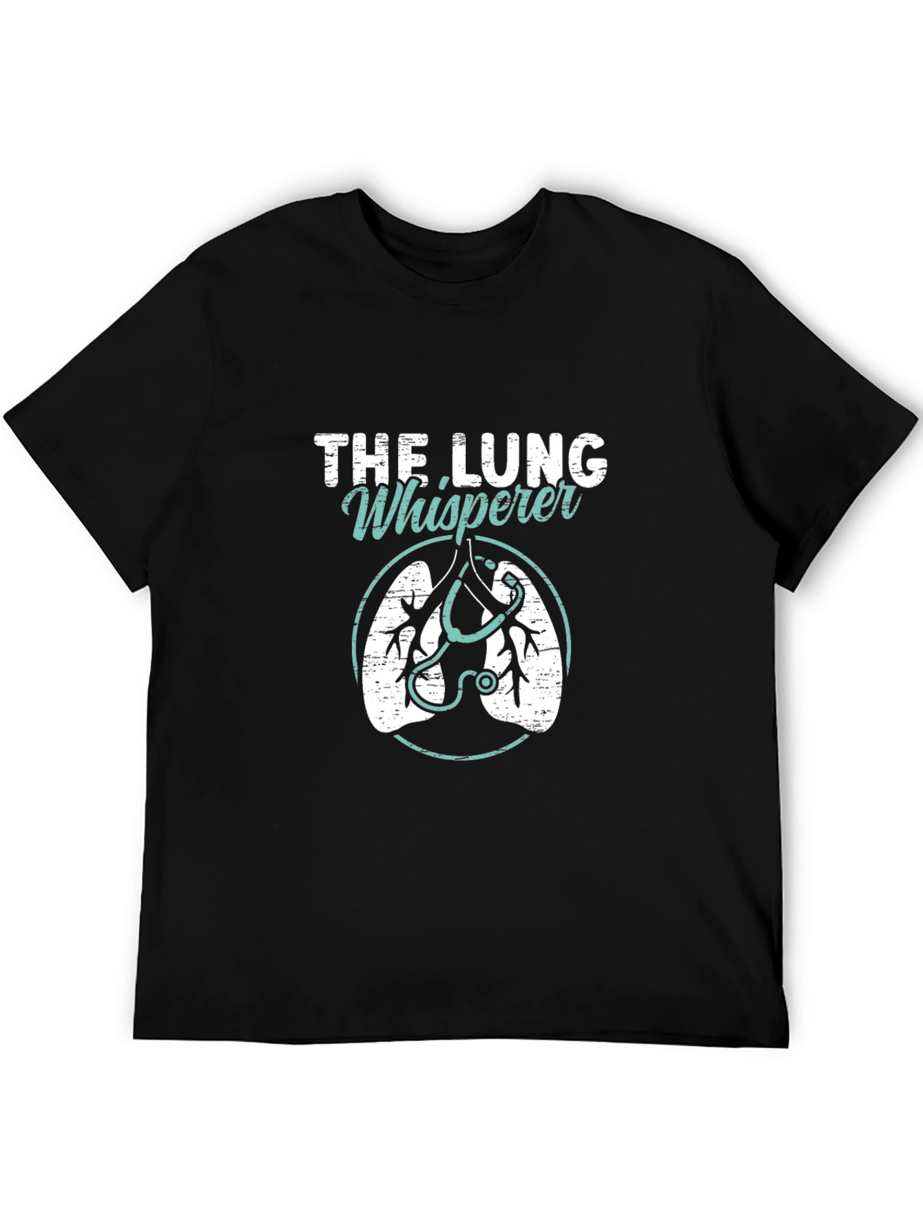 The Lung Whisperer Graphic T-Shirt - Black Cotton Tee